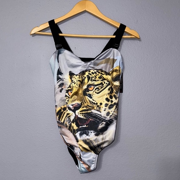 Hollie Watman Cheetah One Piece Swimsuit Size M - Picture 1 of 7